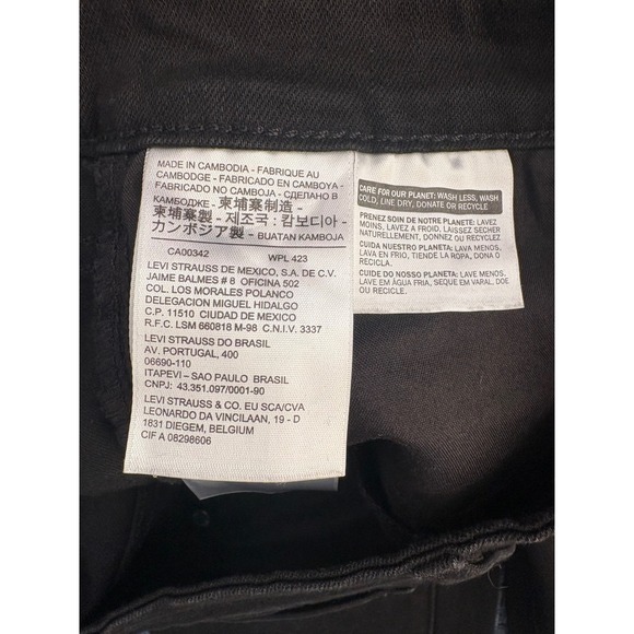 Levi Strauss 721 High Rise Skinny Black Jeans Womens Size 29 - Picture 6 of 6